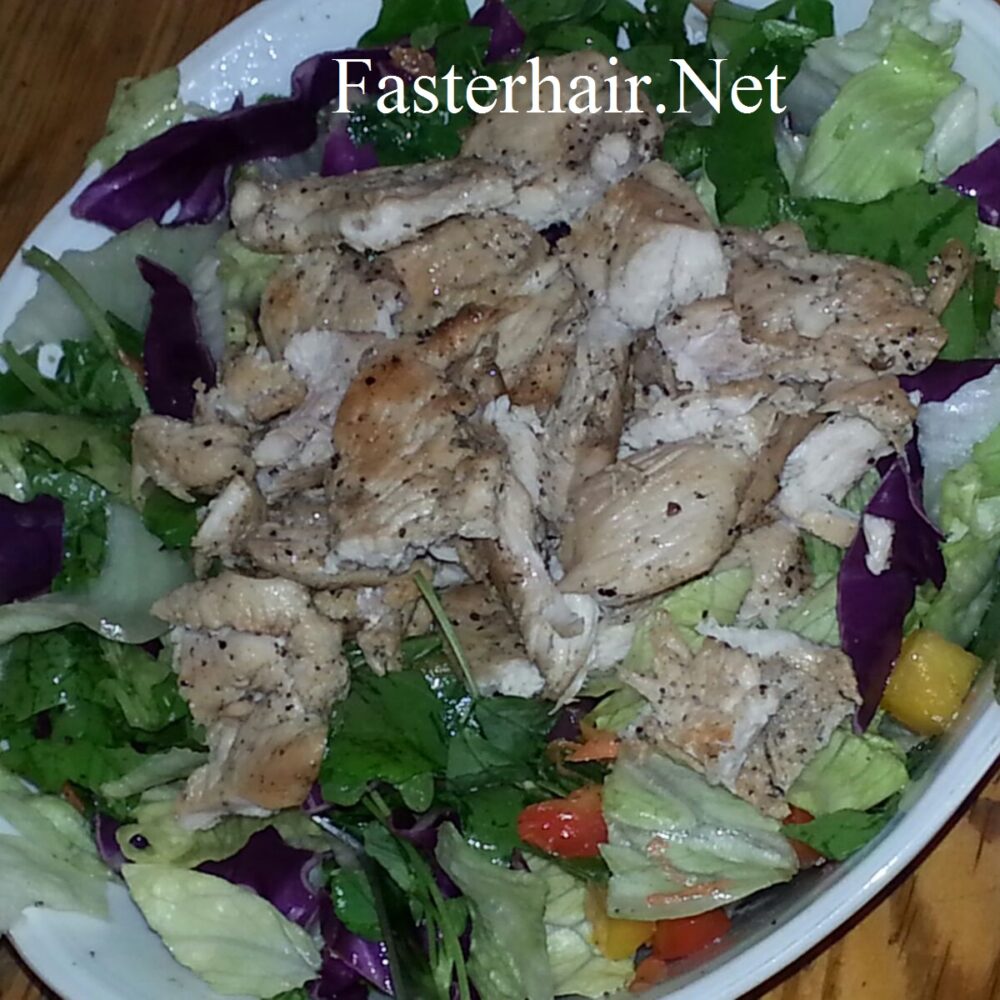 Chicken Protein Salad for Healthy Hair and Skin